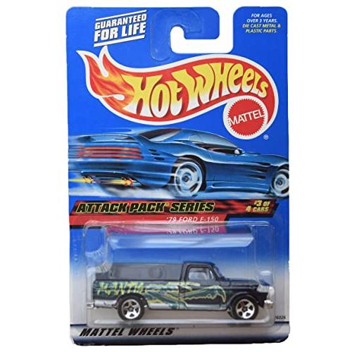 ホットウィール マテル ミニカー 26026 Hot Wheels '79 Ford F-150, [Black] Attack Pack Series 3 of