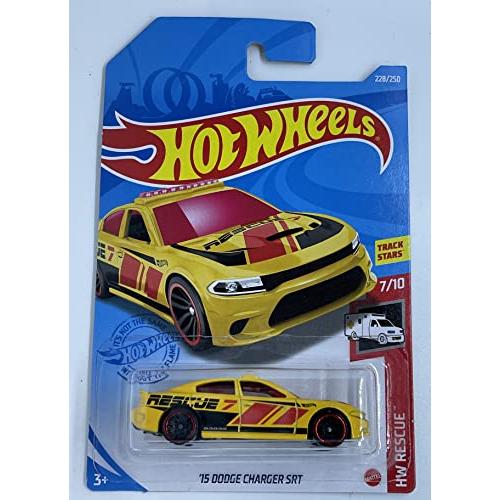 ホットウィール マテル ミニカー GTB14 Hot Wheels - '15 Dodge Charger SRT - Yellow - Rescue - 7/10