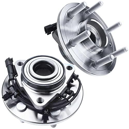自動車パーツ 海外社外品 修理部品 APHB1047 A-Premium 2 x Front Wheel Bearing and Hub Assembly wi