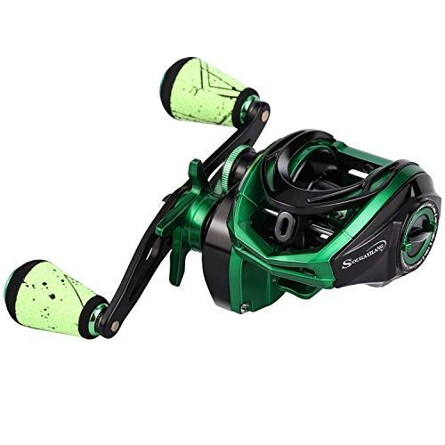 リール 釣り道具 フィッシング GEF-SDL-GREEN-R Sougayilang Baitcasting Reel 18LB Carbon Fiber Drag