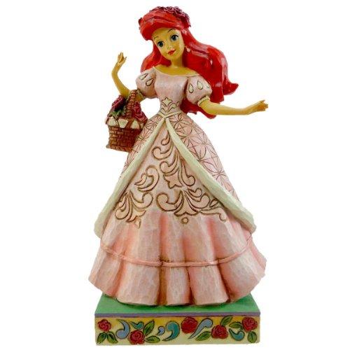 エネスコ Enesco 置物 インテリア Jim Shore SUMMER BLOOMS Stone Resin Arielle Disney 4026078
