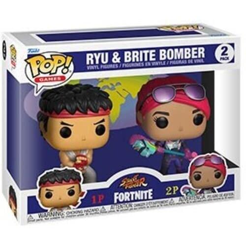 ファンコ FUNKO フィギュア 61189 Funko Pop! Games: Fortnite - Ryu and Brite Bomber 2 Pack， Multicolor，