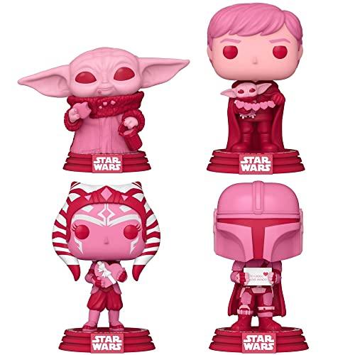ファンコ FUNKO フィギュア 616f Funko POP Valentines Star Wars Collectors Set - Luke & Grogu， Mandalor