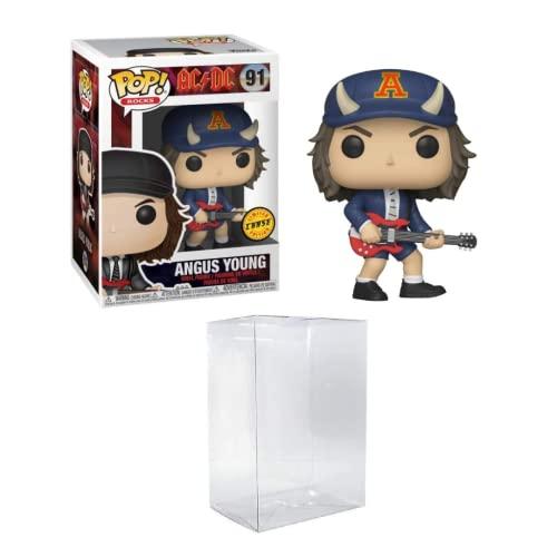 ファンコ FUNKO 図形 Angus Young (AC/DC) Chase Bundled with EcoTEK Pop Protector Funko Pop! Rock