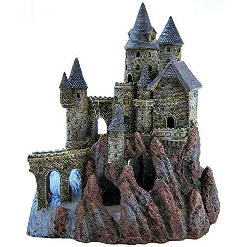 アクアリウム 水槽 置物 RRW10 Penn-Plax Age-of-Magic Wizard’s Castle Aquarium Decoration ? Safe f