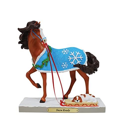 エネスコ Enesco 置物 インテリア 6011697 Enesco The Trail of Painted Ponies Snow Ready Figurine， 7.2