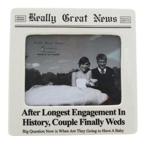 エネスコ Enesco 置物 インテリア 4032437 Enesco Really Great News by Lorrie Veasey Longest Engagemen