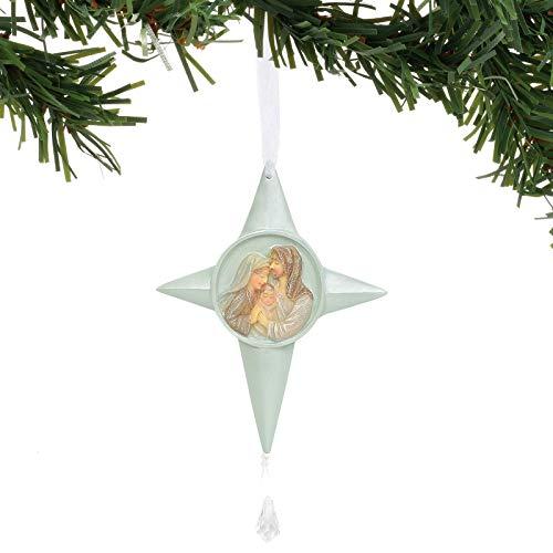 エネスコ Enesco 置物 インテリア 6004079 Enesco Foundations Nativity Scene Star Hanging Ornament， 5