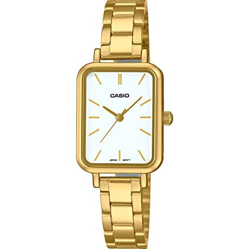腕時計 カシオ レディース LTP-V009G-7EUDF Casio LTP-V009G-7E Women's Rectangular Petite Gold Tone St