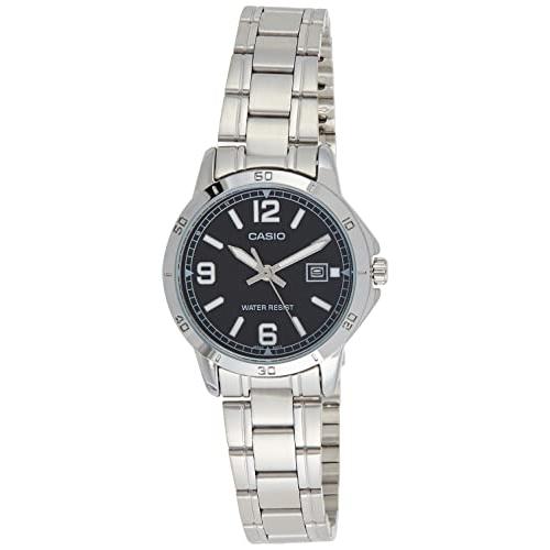 腕時計 カシオ レディース LTP-V004D-1B2 Casio LTP-V004D-1B2UDF Analog Quartz Silver Stainless Steel