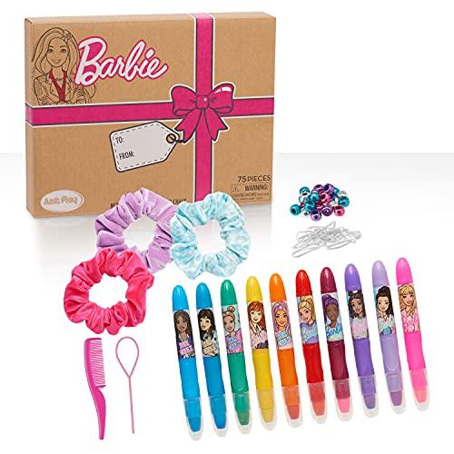 バービー バービー人形 63709 Barbie Deluxe Hair Chalk Salon Set， 75-Piece Hair Accessories Set for Gi