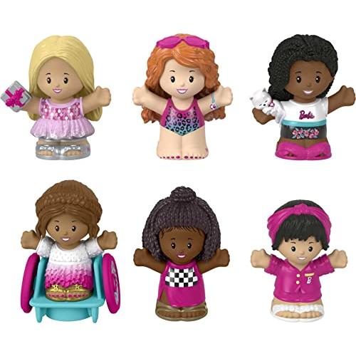 バービー バービー人形 HKN00 Fisher-Price Little People Barbie Toddler Toys Figure 6 Pack for Prescho