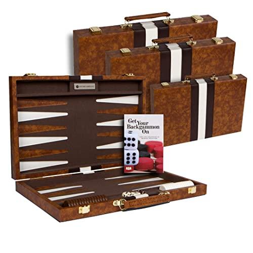 ボードゲーム 英語 アメリカ 43227-2678 Get The Games Out Top Backgammon Set - Classic Board Game Ca