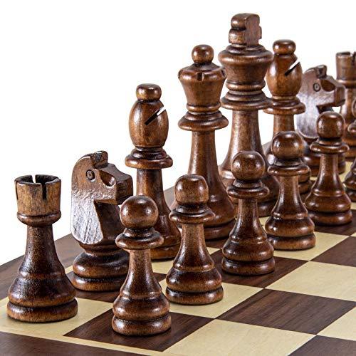 ゲーム盤競り合い 英語 亜米利加 19128 AMEROUS Wooden Chess Pieces Only, Tournament Staunton Wood Chessm