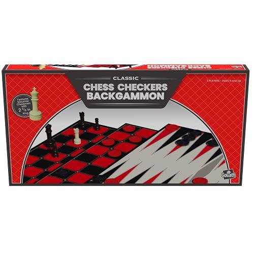 ボードゲーム 英語 アメリカ 920107 Goliath Chess/Checkers/Backgammon (Amazon Exclusive) - 3 Games i｜maniacs-shop
