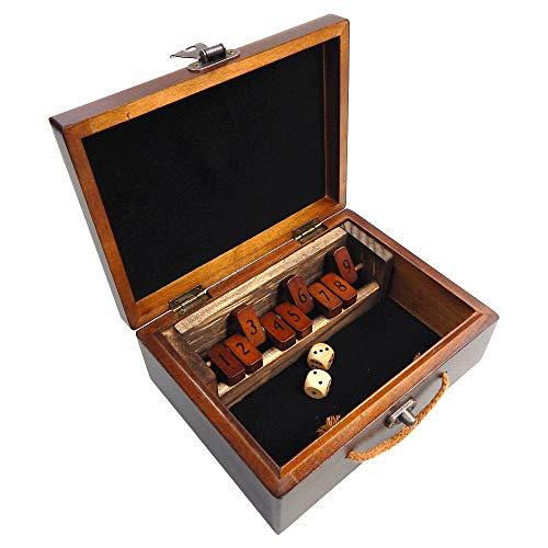ボードゲーム 英語 アメリカ S0007 Best Chess Set Sarah Wood Shut The Box Board Game in Case