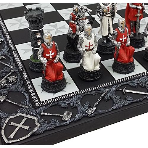 ゲーム盤力くらべ 英語 亜米利加 HPL014 / HPL023 Medieval Times Crusades Red and White Armored Maltese K ボードゲーム-ゲーム-ゲーム、おもちゃ