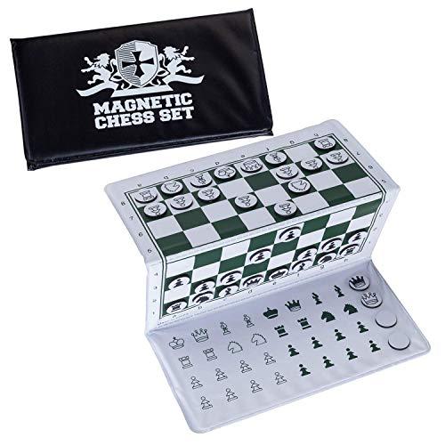 ゲーム盤力くらべ 英語 亜米利加 10-0007 WE Games Mini Magnetic Travel Chess Set ? 6-Inch Foldable Boa ゲーム-ボードゲーム