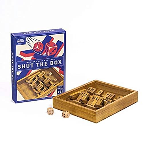 ボードゲーム 英語 アメリカ WGW5303 Shut The Box - Traditional Wooden 2 Player Board Game for Adult