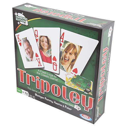 ボードゲーム 英語 アメリカ Alex-0C261 Ideal Classics Tripoley Diamond Edition Hobby Tools, 1