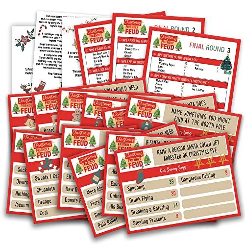 ボードゲーム 英語 アメリカ Christmas Friendly Feud Quiz, Baby Shower Game Night, Christmas Party G