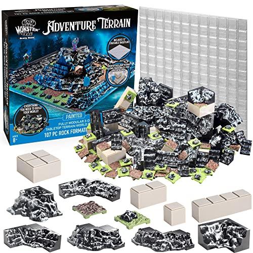 ボードゲーム 英語 アメリカ Monster Adventure Terrain 3D Interchangeable Builder System - 107pc Pai