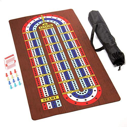 ボードゲーム 英語 アメリカ GGAM-403 Tabletop Cribbage - Giant Spill-Resistant Neoprene Track Game