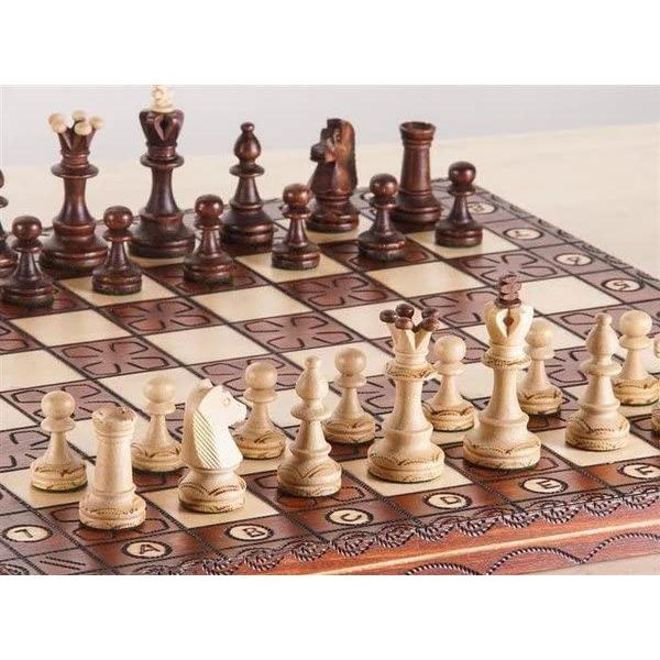 ゲーム盤力くらべ 英語 亜米利加 1 Beautiful Handcrafted Wooden Chess Set with Wooden Board and Handcraf ゲーム、おもちゃ-ボードゲーム
