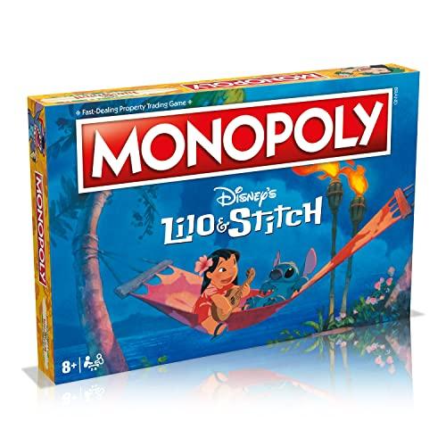 ボードゲーム 英語 アメリカ WM02869-EN1-6 Winning Moves Disney Lilo and Stitch Monopoly Board Game,