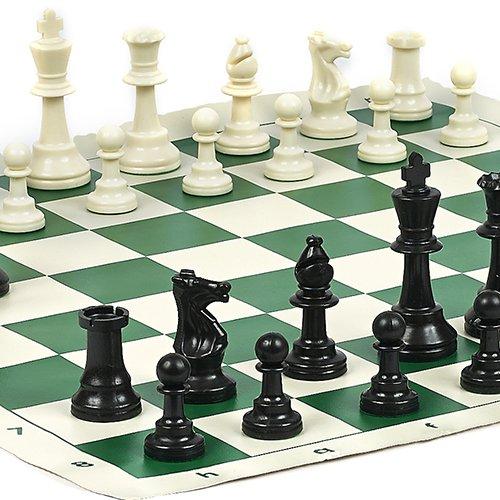 ボードゲーム 英語 アメリカ Hudson Street Staunton Tournament Chess Set with Two Extra Queens, Roll