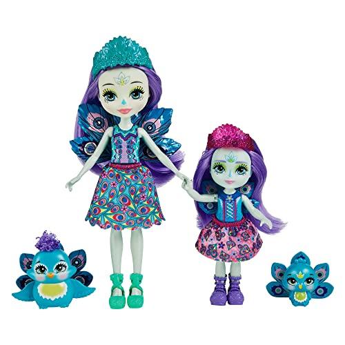 エンチャンティマルズ 人形 ドール 0194735009039 Enchantimals Patter & Piera Peacock Sister Dolls