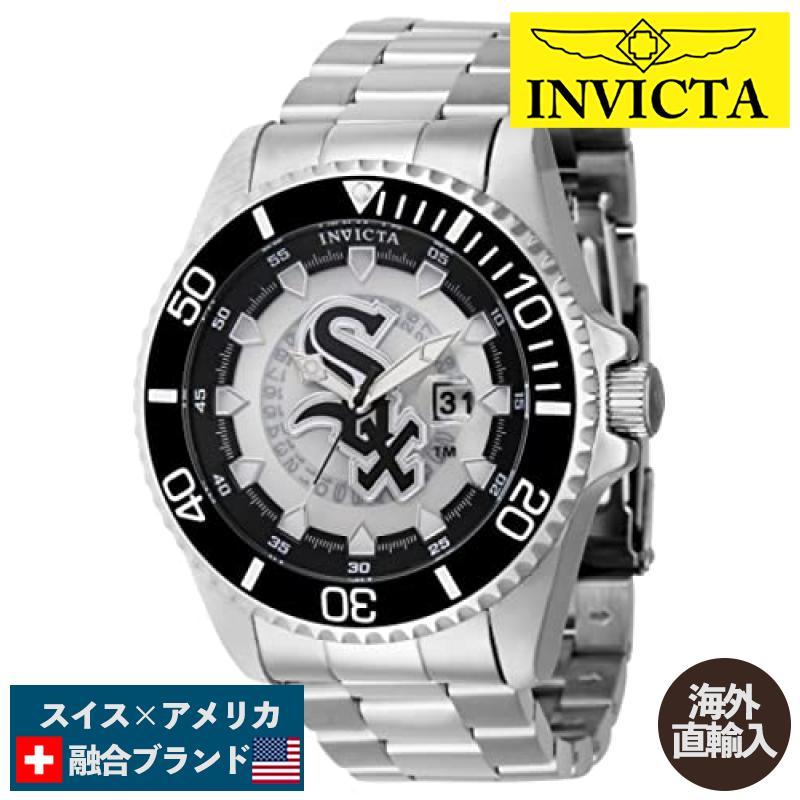 腕時計 インヴィクタ インビクタ 43459 Invicta Men's 43459 MLB Chicago White Sox Quartz Silver, Wh