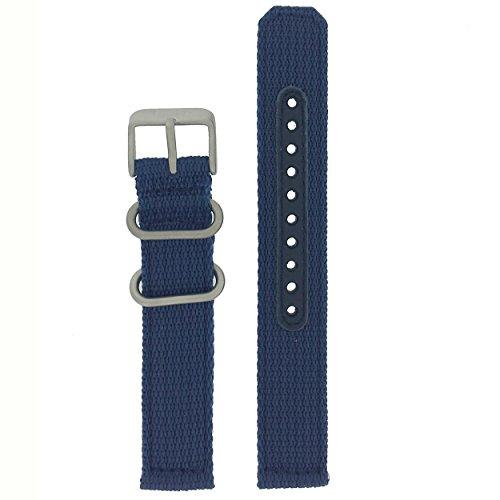 腕時計 セイコー メンズ 4K12JZ-BLU Seiko Original Nylon Blue Watch Band 18 millimeters- Model SNK807