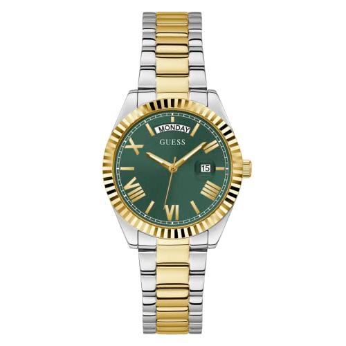 腕時計 ゲス GUESS GW0308L5 GUESS Ladies 36mm Watch - Two-Tone Bracelet Green Dial Two-Tone Case