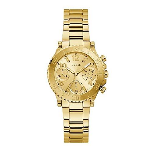 腕時計 ゲス GUESS GW0465L1 GUESS Ladies 36mm Watch - Gold Tone Strap Champagne Dial Gold Tone Case