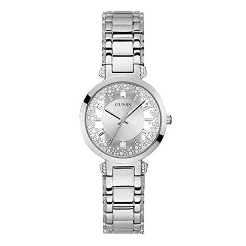 腕時計 ゲス GUESS GW0470L1 GUESS Ladies 33mm Watch - Silver Tone Strap Silver Dial Silver Tone Case