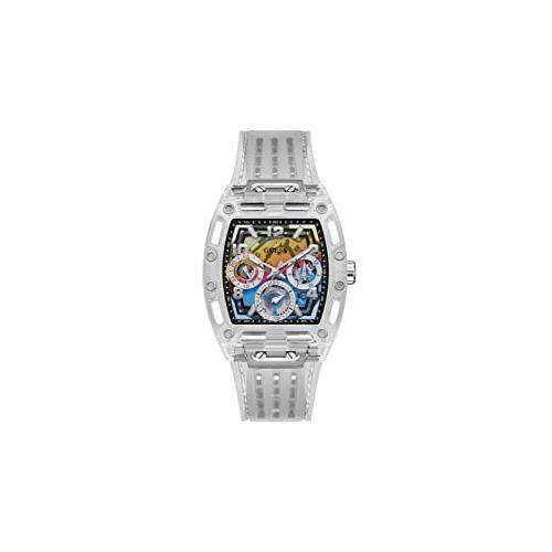 GUESS（ゲス） 腕時計 GUESS GW0499G3 Guess Mens 44 mm Watch - Clear
