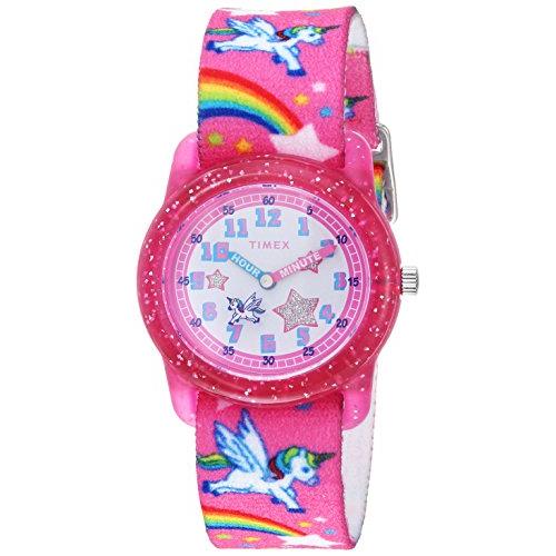 腕時計 タイメックス メンズ TW7C255009J Timex Girls TW7C25500 Time Machines Pink/Rainbows & Unicorn