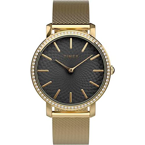 腕時計 タイメックス レディース TW2V52300VQ Timex Women's Transcend Celestial 34mm Watch - Gold-T｜maniacs-shop