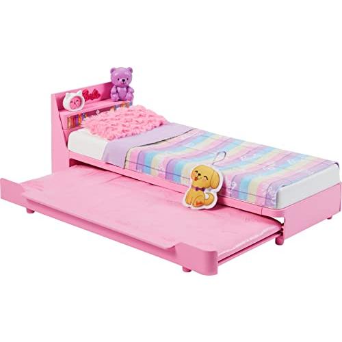バービー バービー人形 HMM64 Barbie My First Barbie Doll House Furniture， Bedtime Playset with Trundl