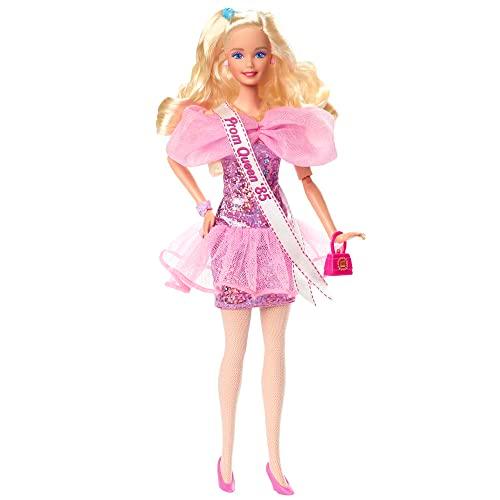 バービー バービー人形 HJX20 Barbie Rewind Doll \u0026 Accessories with Curly Blonde Hair \u0026 1980s-inspired