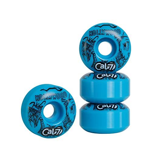 ウィール タイヤ スケボー C7-WH53-TACO-SLB Cal 7 53mm Ice Cream and Taco Skateboard Wheels (Blue Tac