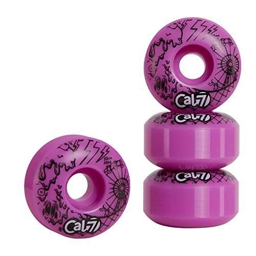 ウィール タイヤ スケボー C7-WH53-ICRM-PK Cal 7 53mm Ice Cream and Taco Skateboard Wheels (Pink Scre
