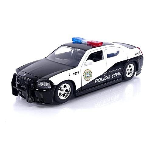 ジャダトイズ ミニカー ダイキャスト 33665BK Jada Fast \u0026 Furious 1:24 2006 Dodge Charger Police