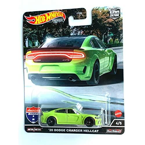 ホットウィール マテル ミニカー GHG66 DieCast Hot Wheels 20 Dodge Charger Hellcat (Lime Green) -