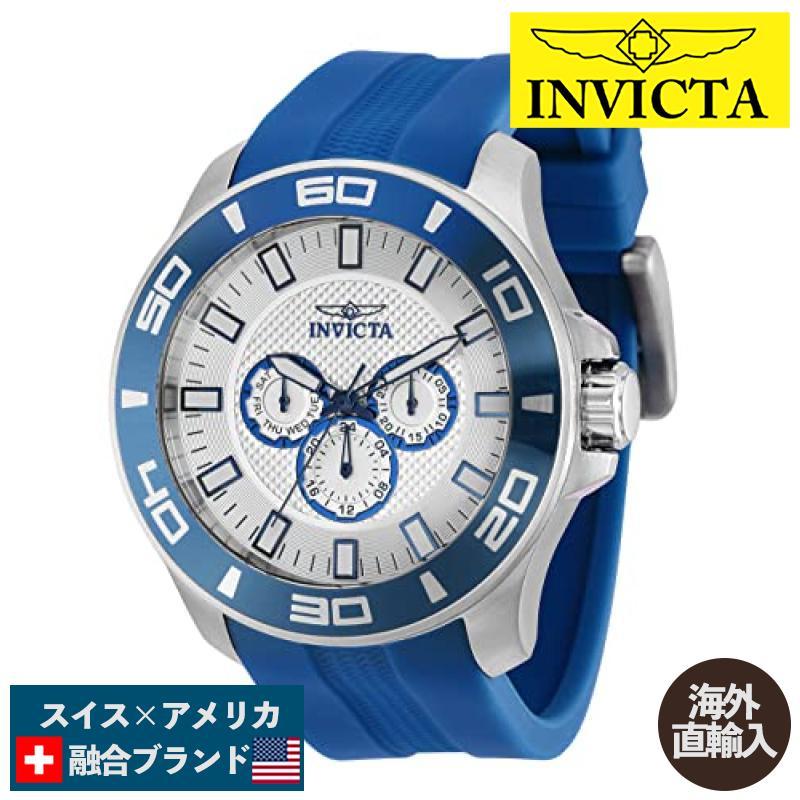 腕時計 インヴィクタ インビクタ 36610 Invicta Men's Pro Diver 50mm Silicone Quartz Watch, Blue (M