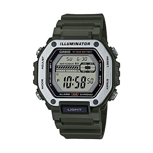 腕時計 カシオ メンズ MWD-110H-3AV Casio LED Illuminator 10-Year Battery 1/100 Second Stop Watch | Dai