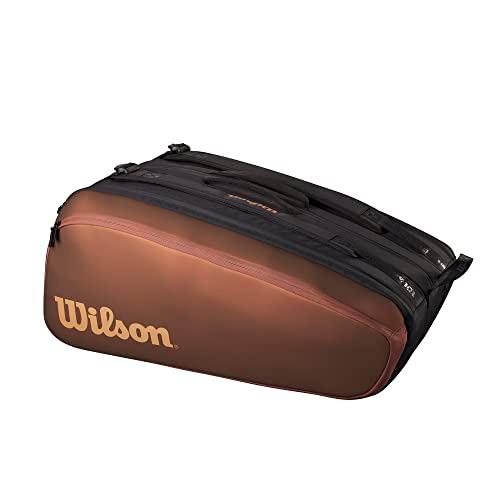 庭球 御徒面子 櫂御徒面子 WR8024501001 Wilson Pro Staff V14 Super Tour Tennis Racket Bag - Bro テニス-スポーツ