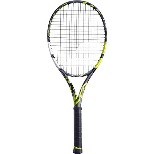 庭球 櫂 インポート 101485 Babolat Pure Aero Plus Tennis Racquet (4 1/4\" Grip) Strung with 16g White" ラケット-テニス