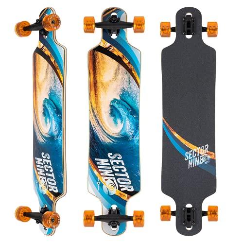 セクター9 ロングスケートボード スケボー 10002791 Sector 9 Longboard Meridian Swirl Drop Thro｜maniacs-shop